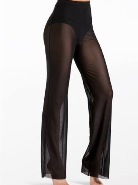 Weissman Other - Weissman Black Sheer Wide-Leg Pants